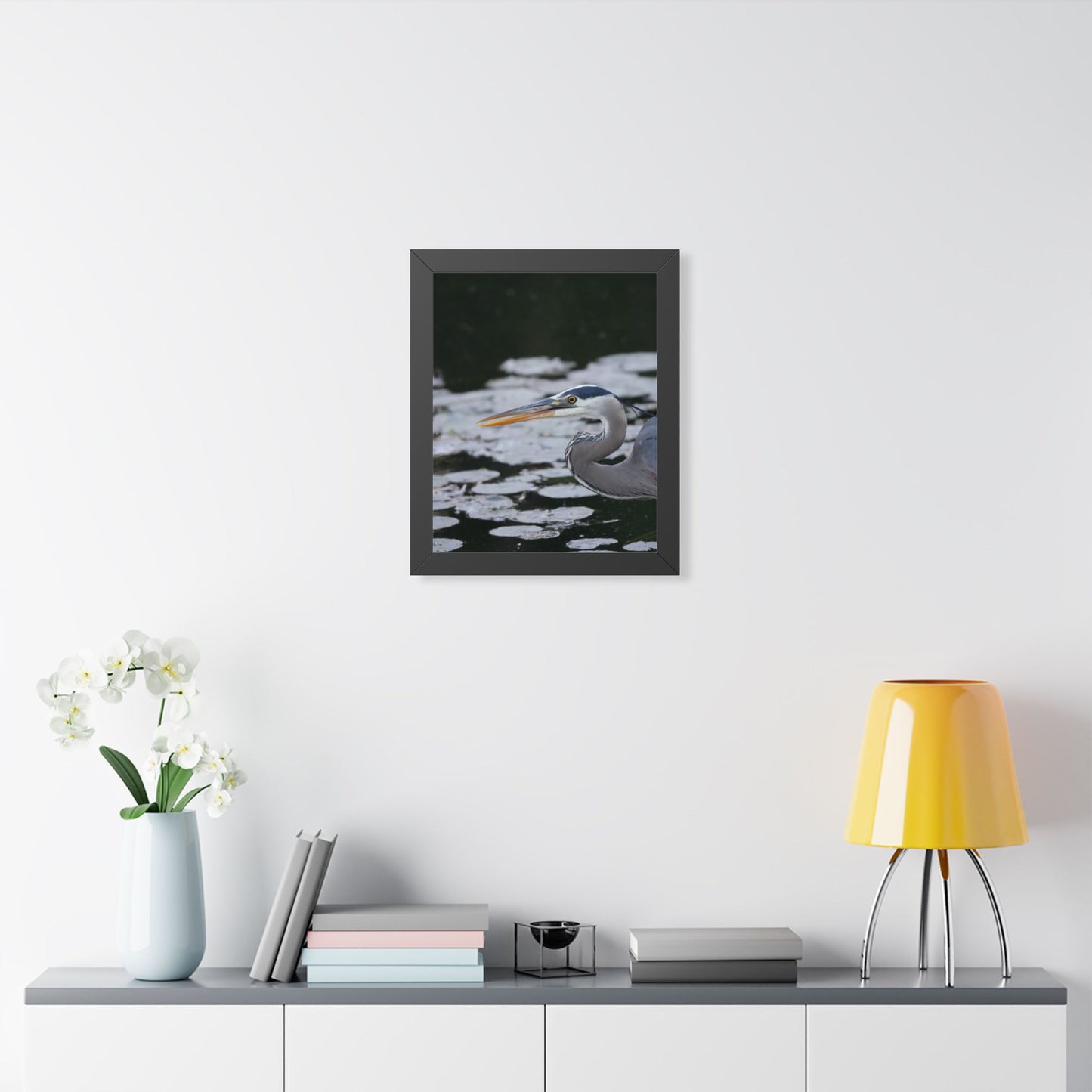 Still Hunter | Framed Blue Heron Print